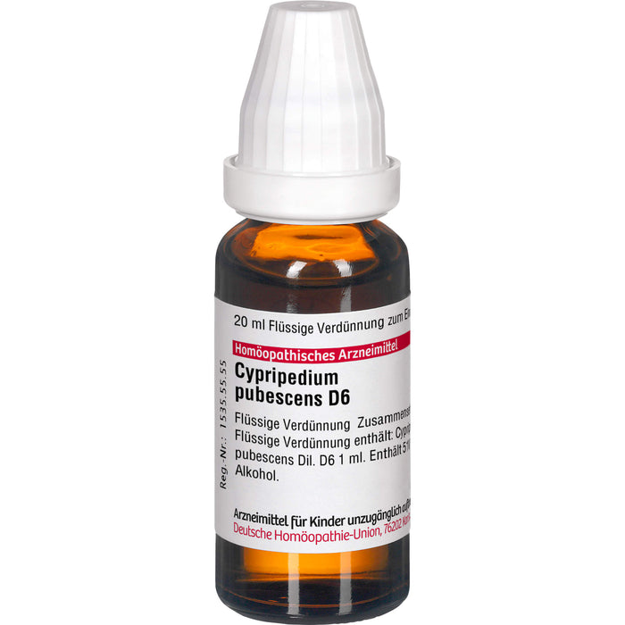 Cypripedium pubescens D6 DHU Dilution, 20 ml Solution