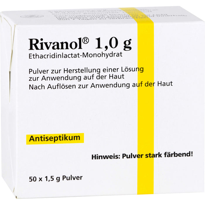 Rivanol 1,0 g Pulver Antiseptikum, 50 St. Beutel