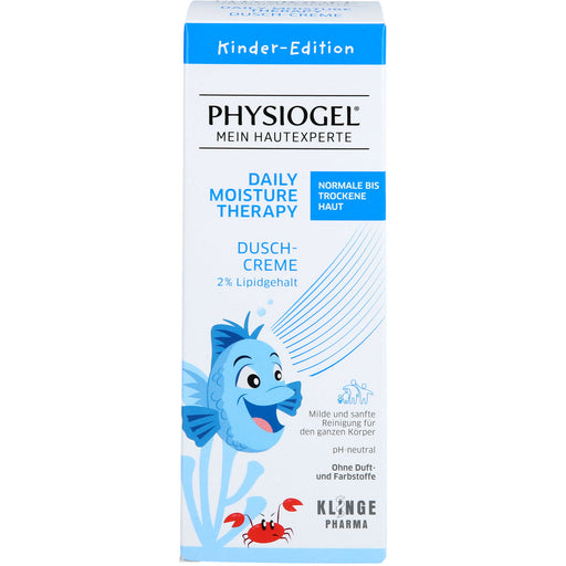 PHYSIOGEL Daily Moisture Therapy Dusch-Creme für normale bis trockene Haut für Kinder, 150 ml Duschgel