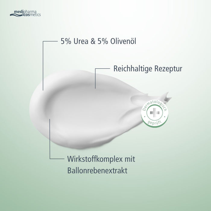 medipharma cosmetics Haut in Balance Urea & Olivenöl Gesichtspflege Creme, 50 ml Creme