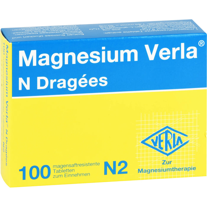 Magnesium Verla N Dragees, 100 St. Tabletten