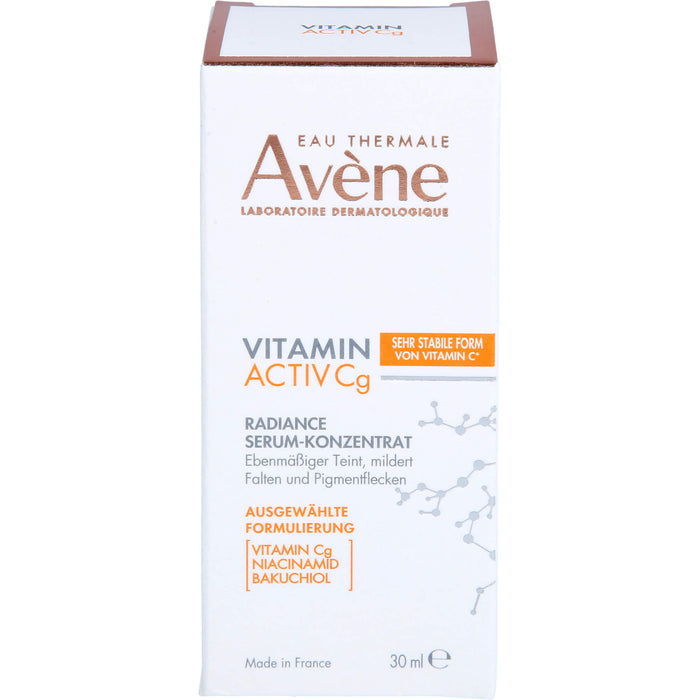 Avène Vitamin Activ Cg Radiance Serum-Konzentrat für ebenmäßigen Teint, milderrt Falten und Pigmentflecken, 30 ml Lösung