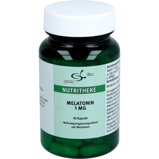 Green Line Nutritheke Melatonin 1 mg Kapseln, 90 St. Kapseln