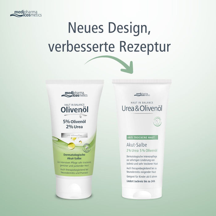 medipharma cosmetics Haut in Balance Urea & Olivenöl Akut Salbe, 75 ml Salbe