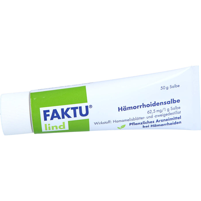 Faktu lind Hämorrhoidensalbe bei Hämorrhoidalleiden im Anfangsstadium, 50 g Ointment