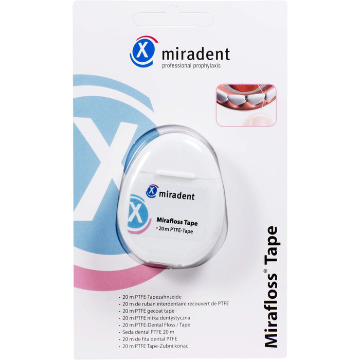 Mirafloss Tape Zahnseide teflonbeschichtet, 20 m 