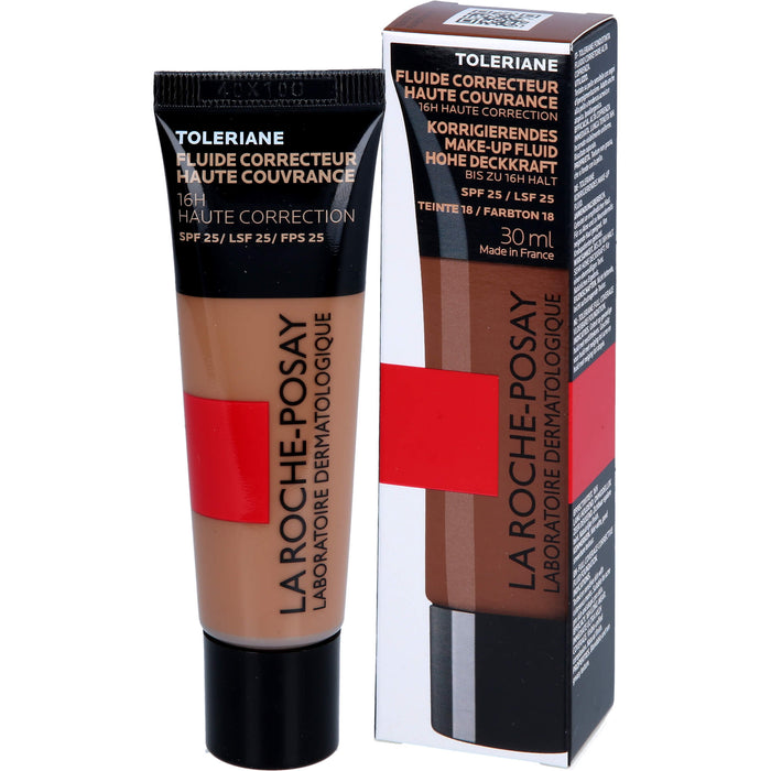 La Roche-Posay Toleriane korrigierendes Make-up Fluid Nr. 18 für empfindliche und unreine Haut, 30 ml Cream