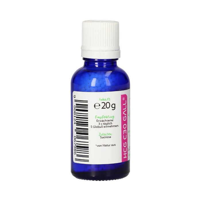 HCG C30 Gall Globuli, 20 g Globuli