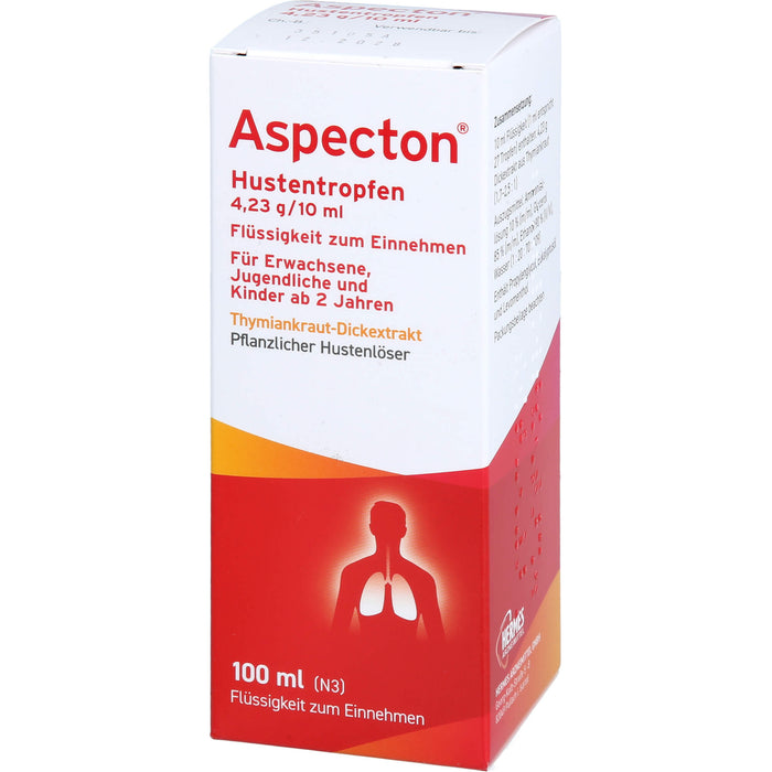 Aspecton Hustentropfen bei Husten und akuter Bronchitis, 100 ml Solution