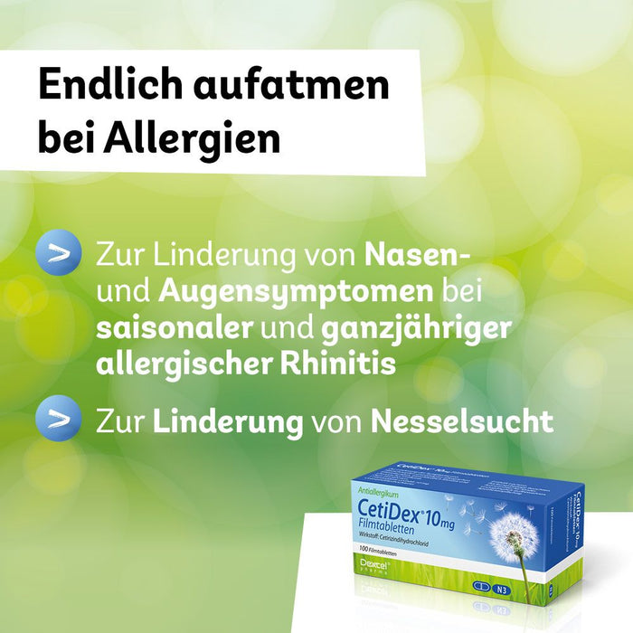 CetiDex 10 mg Tabletten bei Allergien, 50 pcs. Tablets