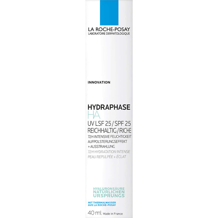 La Roche-Posay Hydraphase HA UV reichhaltige Tagescreme mit LSF 25, 40 ml Creme