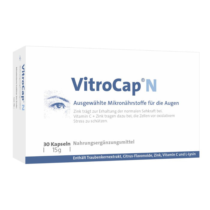 VitroCap N, bei Glaskörperdegeneration der Augen, 30 St. Kapseln