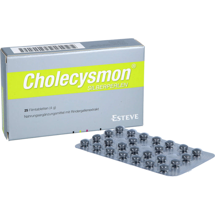 RIEMSER Cholecysmon Silberperlen Filmtabletten, 25 pc Tablettes