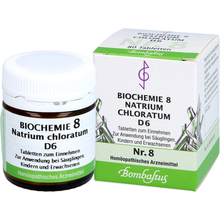 Biochemie 8 Natrium chloratum Bombastus D6 Tbl., 80 St TAB