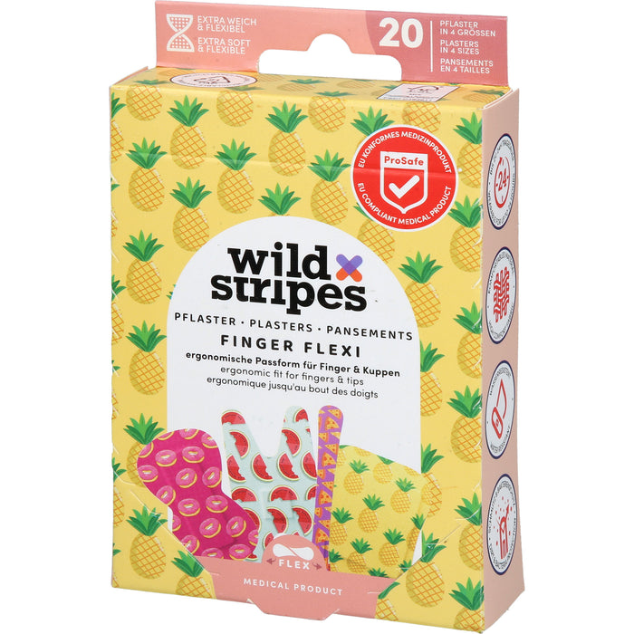 Wild Stripes Pflaster Finger Flexi Food, 20 pc Pansement