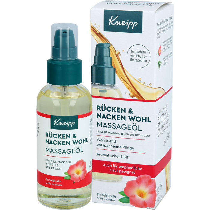 Kneipp Rücken & Nacken Wohl Massageöl Teufelskralle, 100 ml Huile