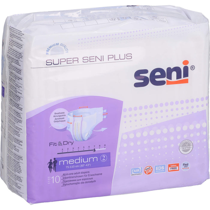 Seni Super Medium Plus Nachtwindeln für Erwachsene, 10 pcs. Nappy trousers