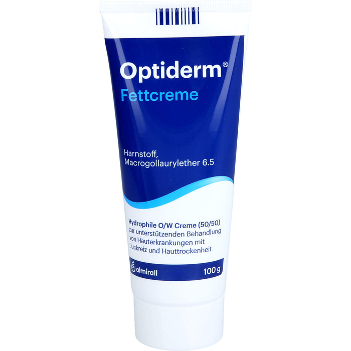 Optiderm Fettcreme für die Juckreizlinderung bei besonders trockener Haut, 100 g Cream