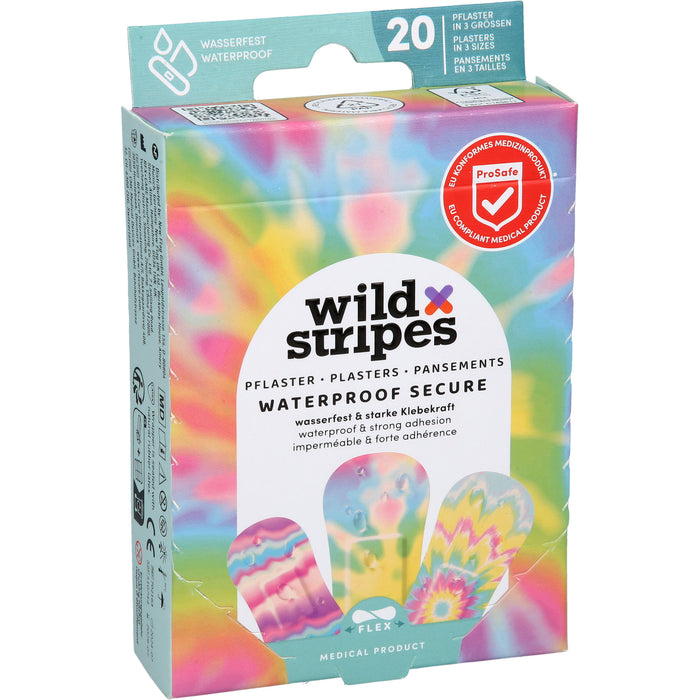 Wild Stripes Pflaster wasserfest und starke Klebekraft, 20 St. Pflaster