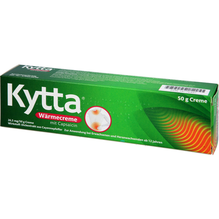 Kytta Wärmecreme mit Capsaicin gegen Muskelschmerzen & Verspannungen, 50 g Cream