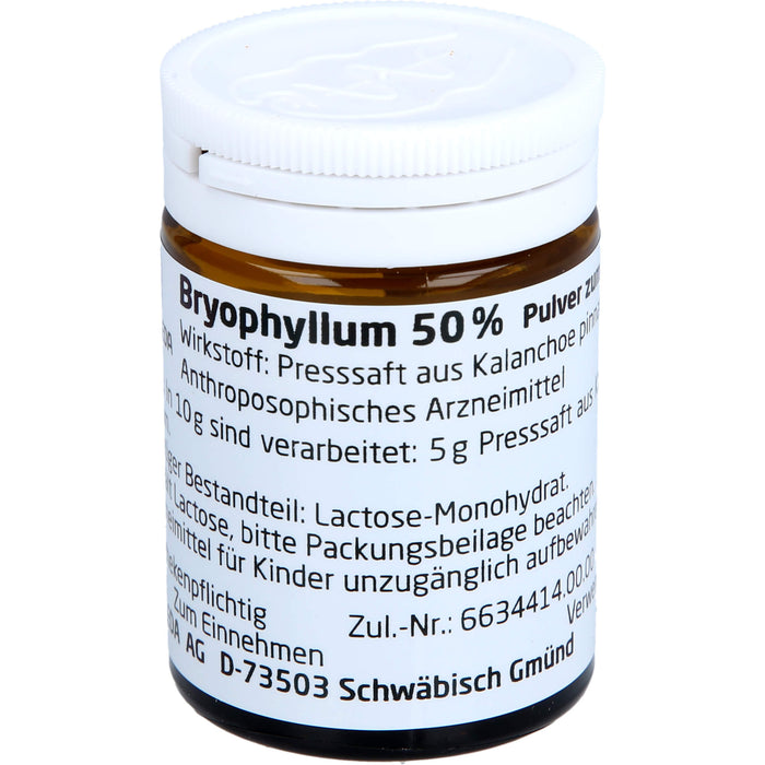 WELEDA Bryophyllum 50 % Pulver, 20 g Poudre