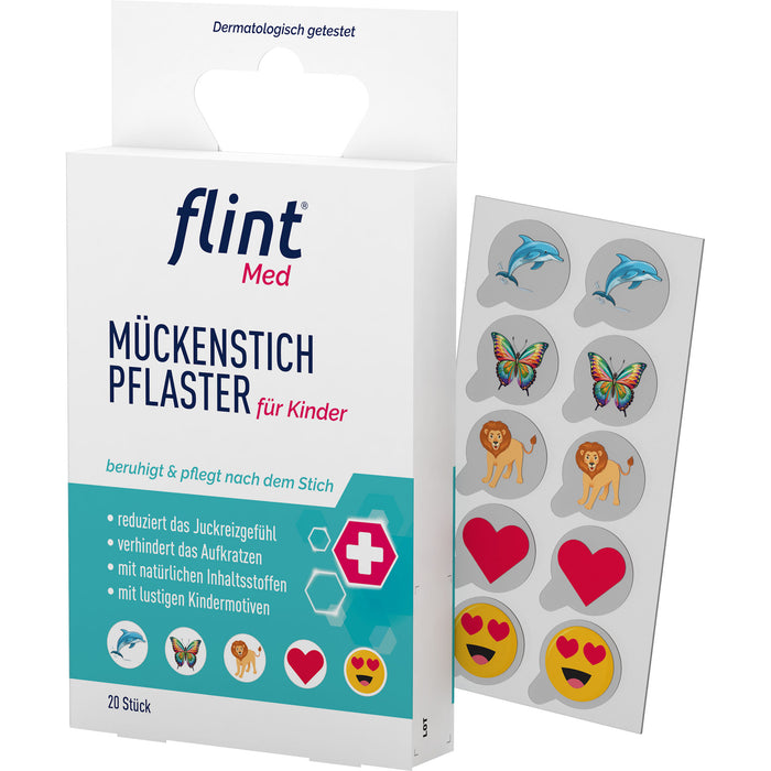Flint Med Mückenstich Pflaster für Kinder, 20 St. Pflaster