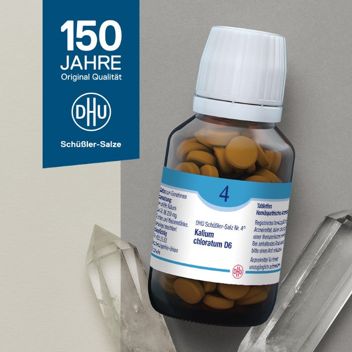 DHU Schüßler-Salz Nr. 4 Kalium chloratum D6, 80 St. Tabletten