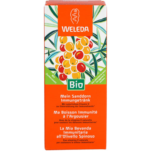 WELEDA mein Sanddorn Immungetränk bio unterstützt die Immunabwehr, 200 ml Lösung