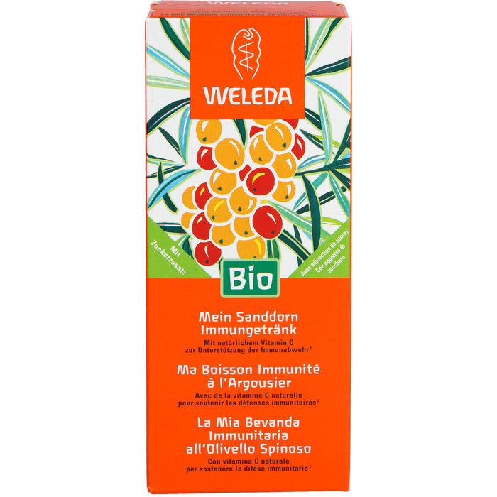 WELEDA mein Sanddorn Immungetränk bio unterstützt die Immunabwehr, 200 ml Lösung