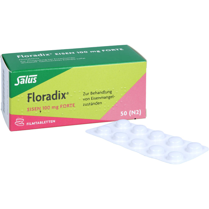 Floradix Eisen 100 mg forte Filmtabletten, 50 pcs. Tablets