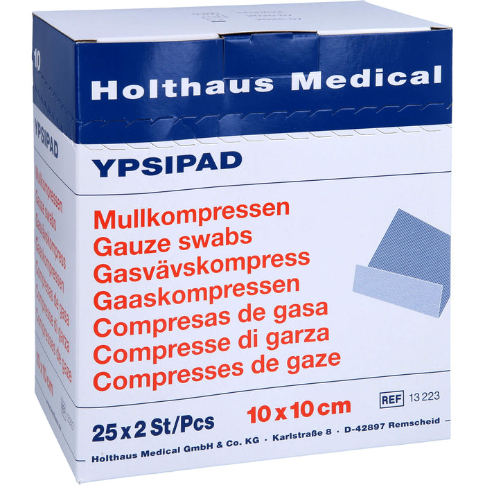 Mullkompressen 8-fach steril YPSIPAD 10x10cm, 50 pc Compresses