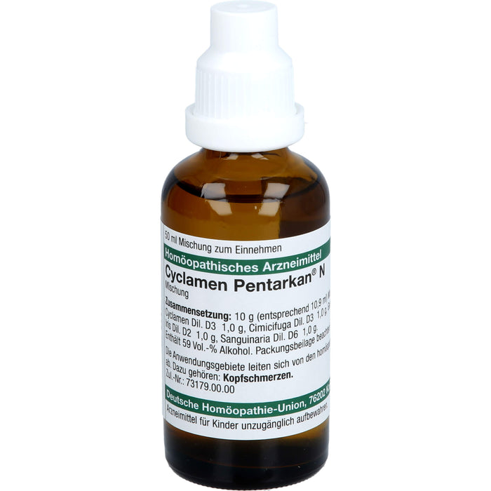 DHU Cyclamen Pentarkan N Mischung bei Kopfschmerzen, 50 ml Solution