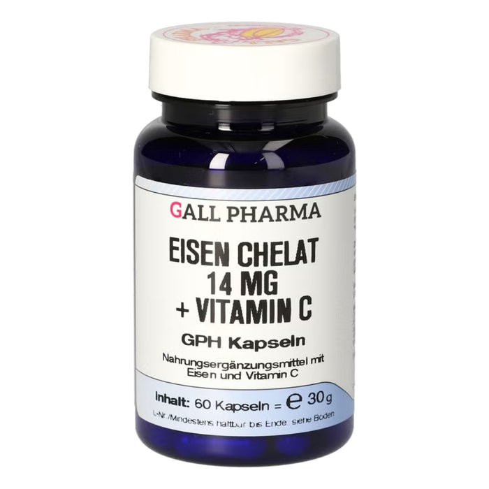 GALL PHARMA Eisen Chelat 14 mg Vitamin C GPH Kapseln, 60 St. Kapseln