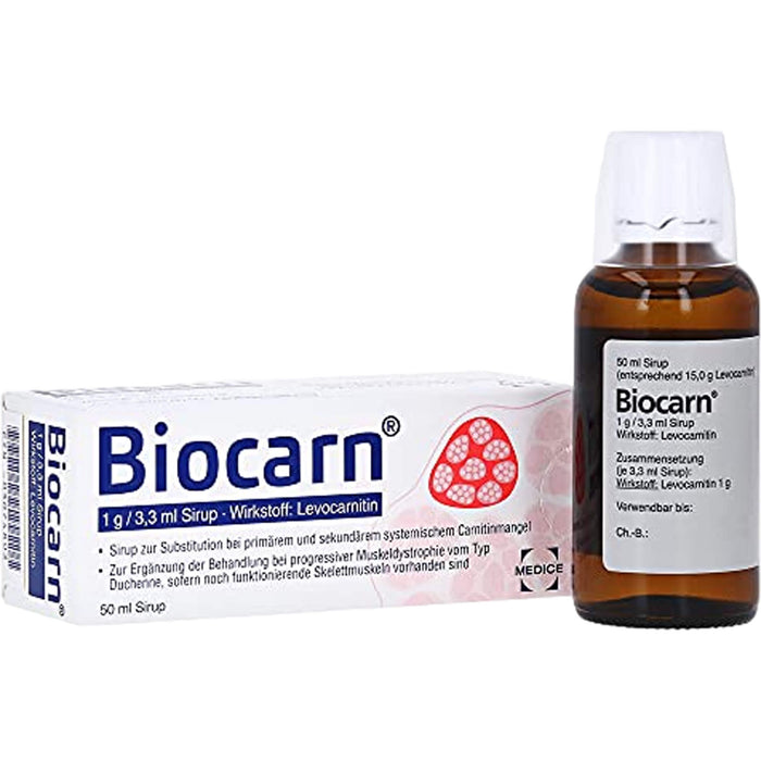 MEDICE Biocarn Sirup bei Carnitinmangel, 50 ml Solution