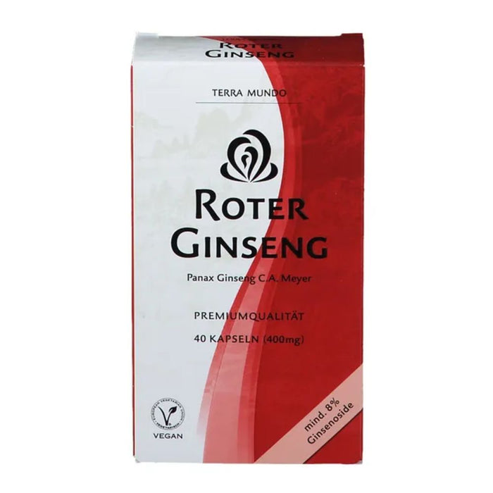 TERRA MUNDO Roter Ginseng 400 mg Kapseln, 40 St. Kapseln