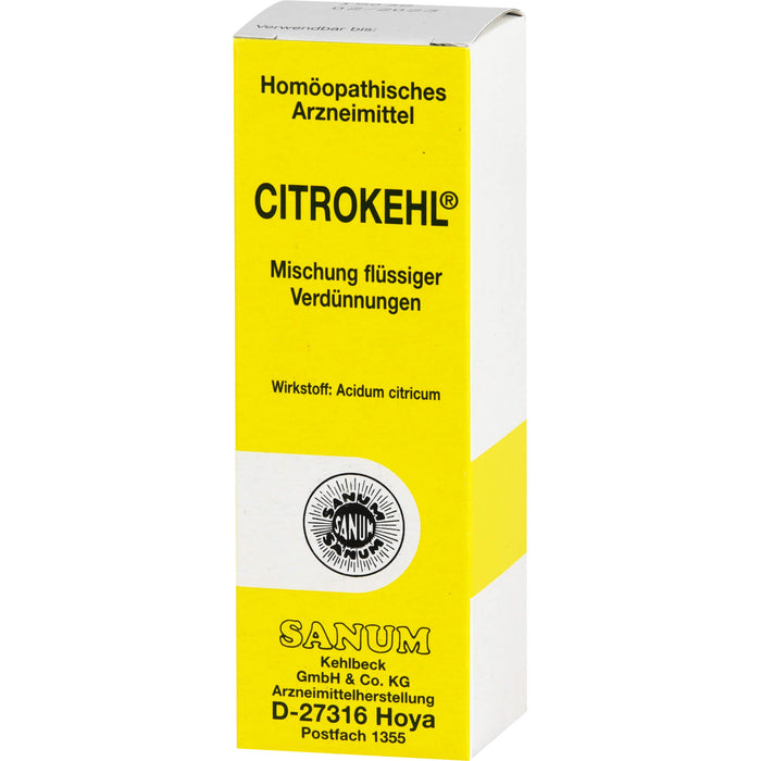SANUM-KEHLBECK Citrokehl Mischung, 30 ml Lösung