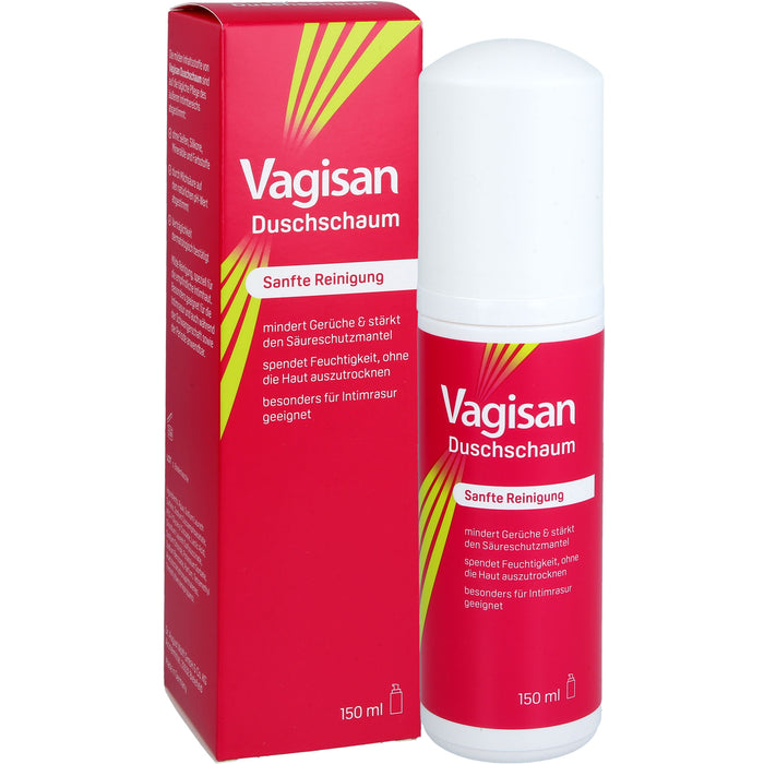 Vagisan Duschschaum zur sanften Reinigung des äußeren Intimbereichs, 150 ml Foam
