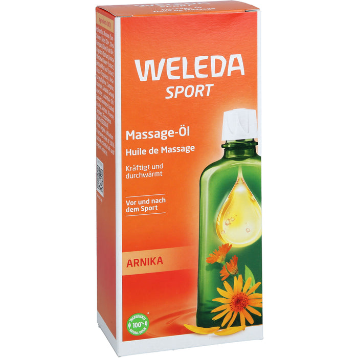 WELEDA Sport Massage-Öl Arnika kräftigt und durchwärmt, 200 ml Öl