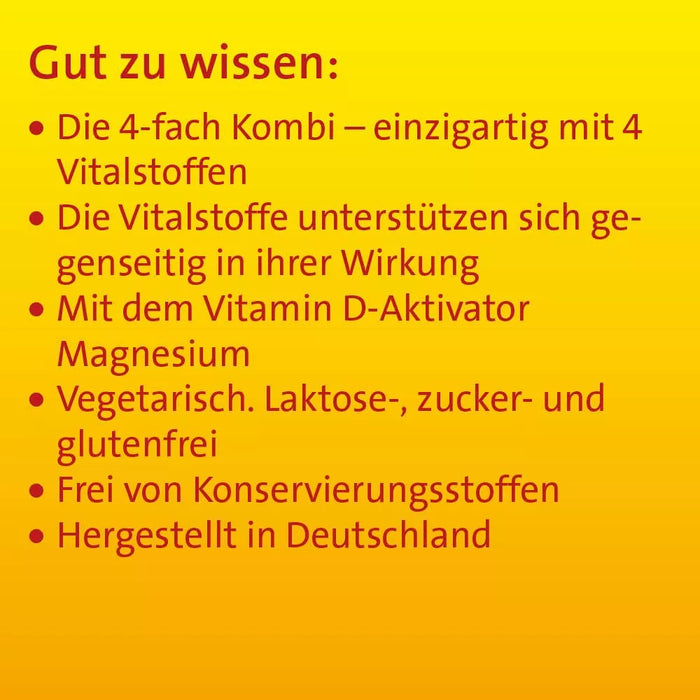 Vitamin D3 K2 Hevert plus Calcium und Magnesium 1.000 I.E. mit 4-fach Osteo-Formel für gesunde Knochen und Muskeln, 120 St. Kapseln