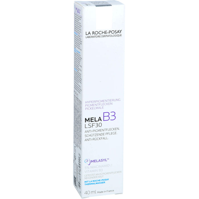 La Roche-Posay Mela B3 Creme LSF 30 Tagescreme gegen Pigmentflecken mit Melasyl & Niacinamid, 40 ml Creme