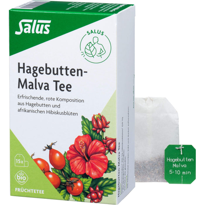 Salus Hagebutten-Malva Tee Bio Früchtetee, 15 pcs. Filter bag