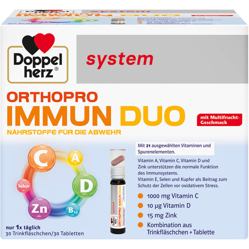 Doppelherz system Orthopro Immun Duo Trinkfläschchen und Tabletten, 30 St. Packung