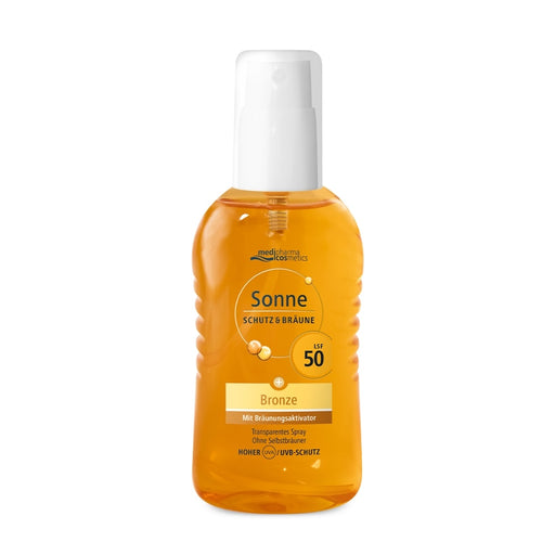 Medipharma Cosmetics Sonne Schutz & Bräune LSF 50 transparentes Spray, 200 ml Lösung