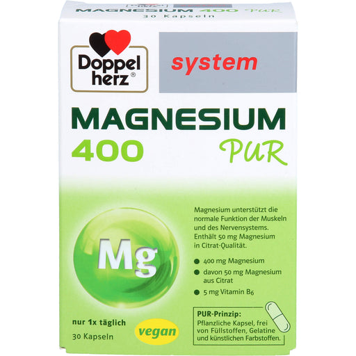 Doppelherz system Magnesium 400 Pur Kapseln, 30 St. Kapseln