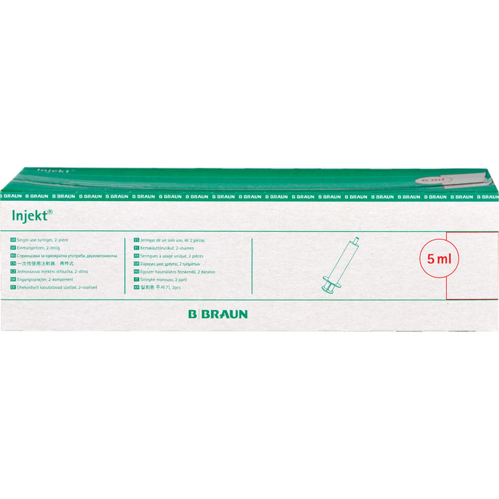 Braun Injekt Spritzen mit exzentrischem Konus Luer-Ansatz, 100 pc Seringues