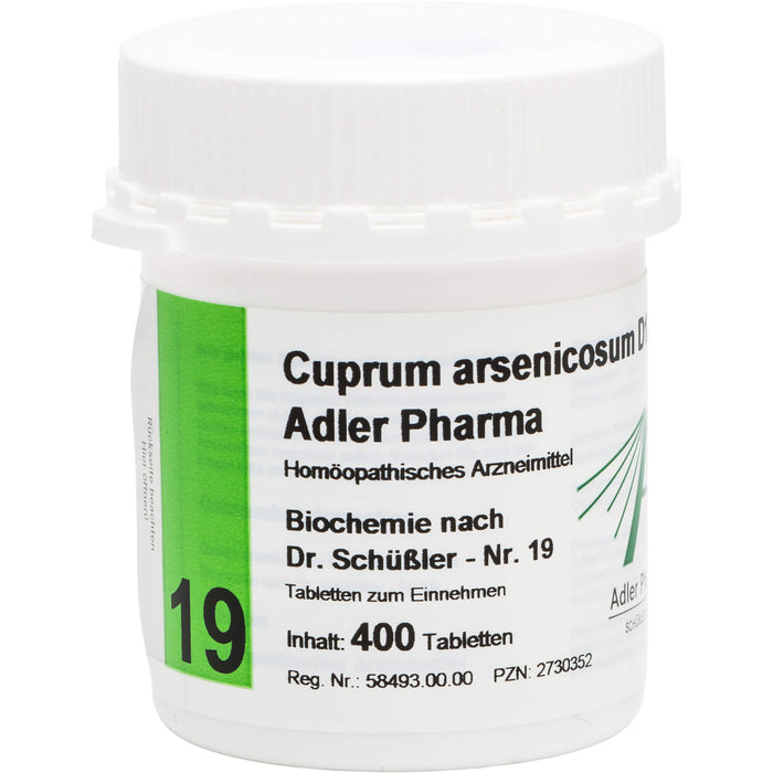 Biochemie Adler 19 Cuprum arsenicosum D12 Tbl., 400 St TAB