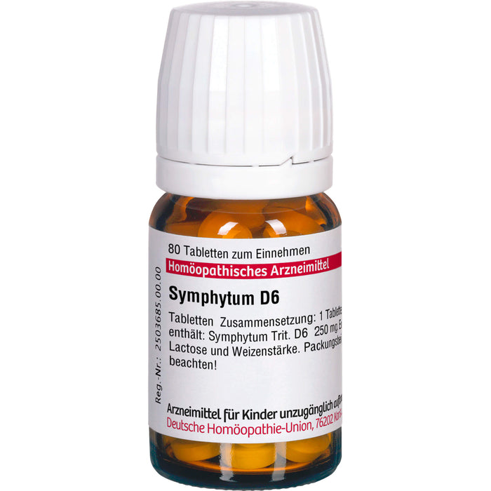 Symphytum D6 DHU Tabletten, 80 pc Tablettes