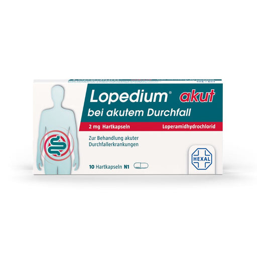 Lopedium akut bei akutem Durchfall, 10 St. Kapseln