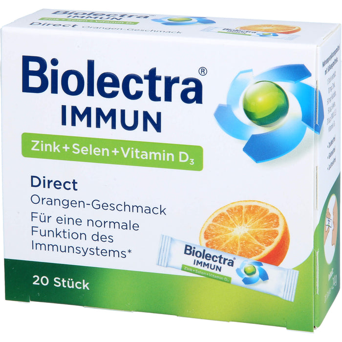 Biolectra Immun Zink + Selen + Vitamin D3 direct Micro-Pellets, 20 pcs. Sachets