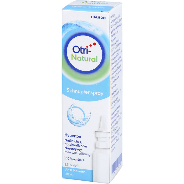 OtriNatural Schnupfenspray hypertones natürliches abschwellendes Meerwasserspray, 30 ml Solution